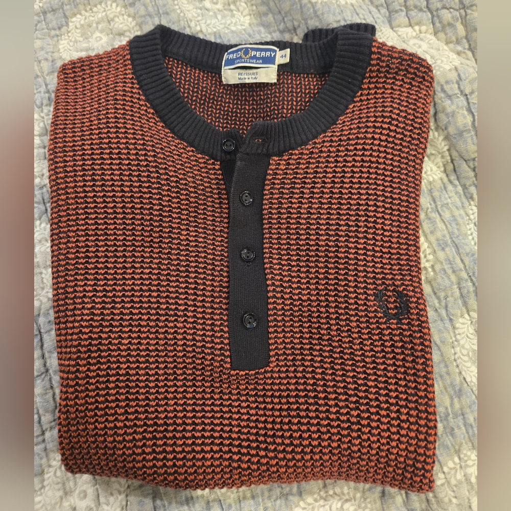 Fred Perry Reissue Knit Henley 44"
